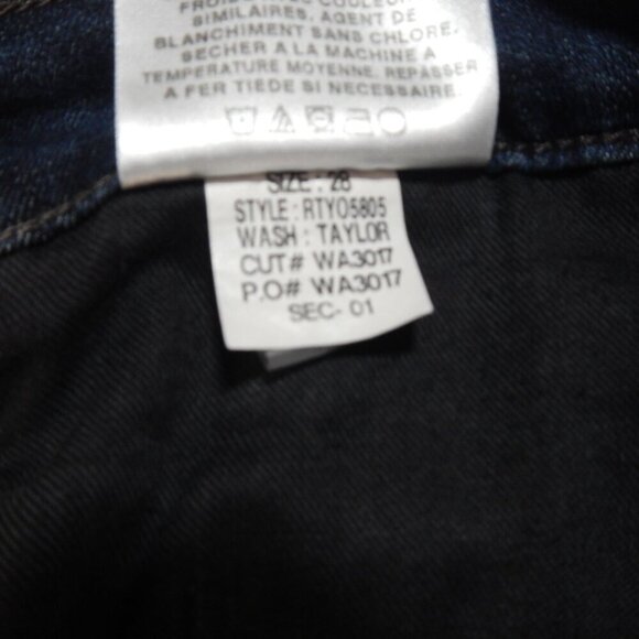 JOE'S The Provocateur Taylor Wash Dark Blue Denim Bootcut Jeans Size 28 - Picture 7 of 10